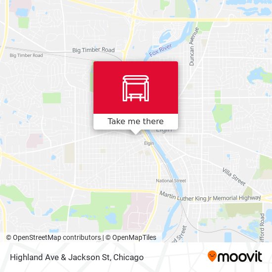 Highland Ave & Jackson St map