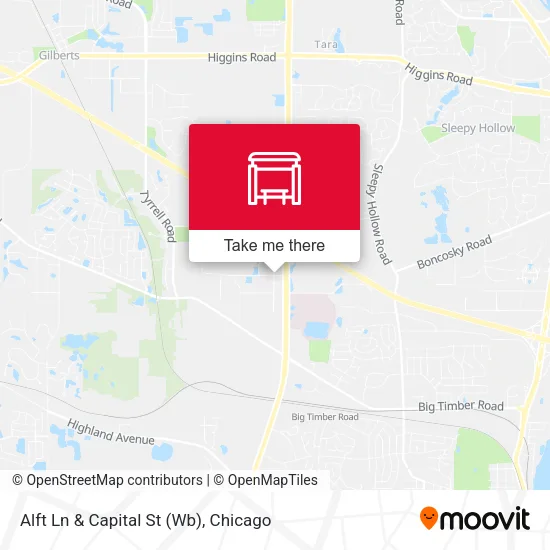 Alft Ln & Capital St (Wb) map