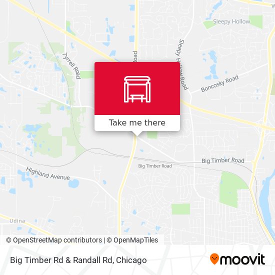 Big Timber Rd & Randall Rd map