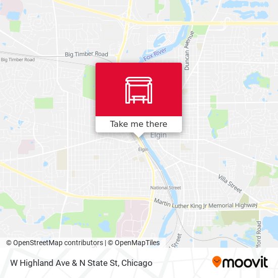 Mapa de W Highland Ave & N State St