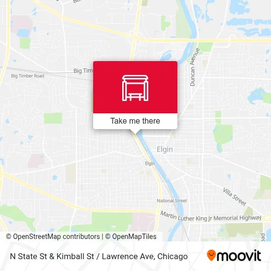 N State St & Kimball St / Lawrence Ave map