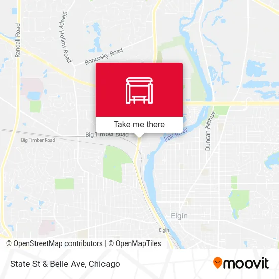 State St & Belle Ave map