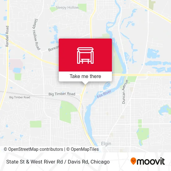 State St & West River Rd / Davis Rd map