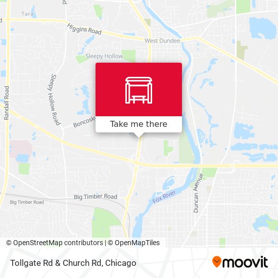 Tollgate Rd & Church Rd map