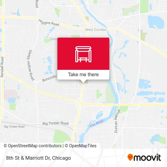 8th St & Marriott Dr map