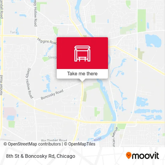 8th St & Boncosky Rd map