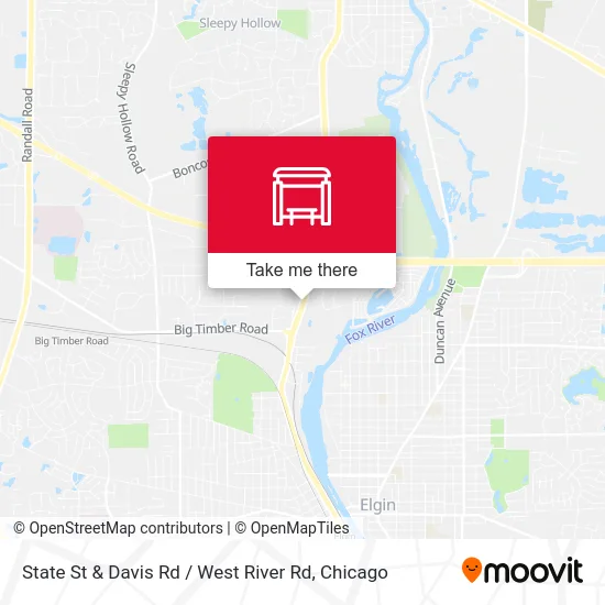 State St & Davis Rd / West River Rd map