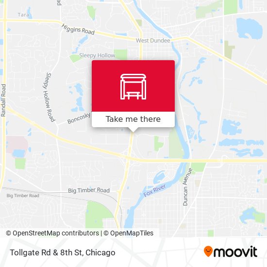 Tollgate Rd & 8th St map