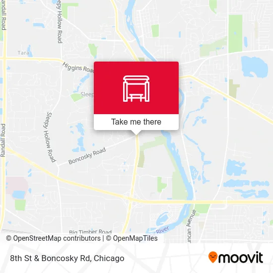 8th St & Boncosky Rd map