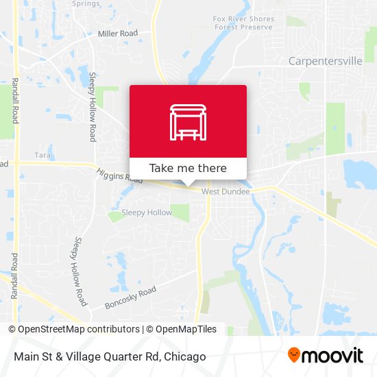Main St & Village Quarter Rd map