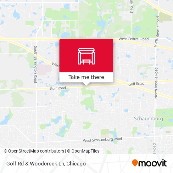 Mapa de Golf Rd & Woodcreek Ln