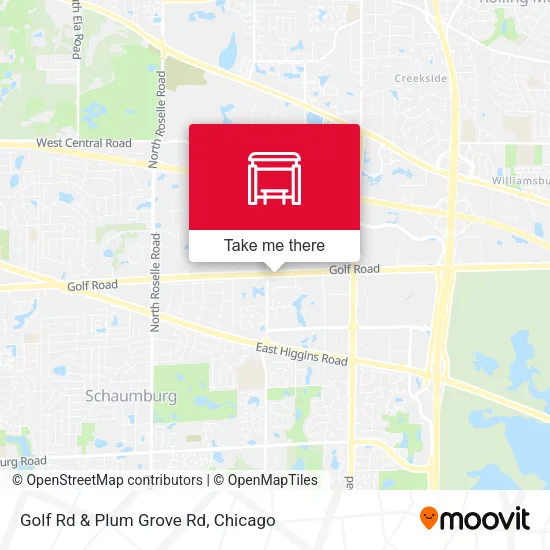 Mapa de Golf Rd & Plum Grove Rd