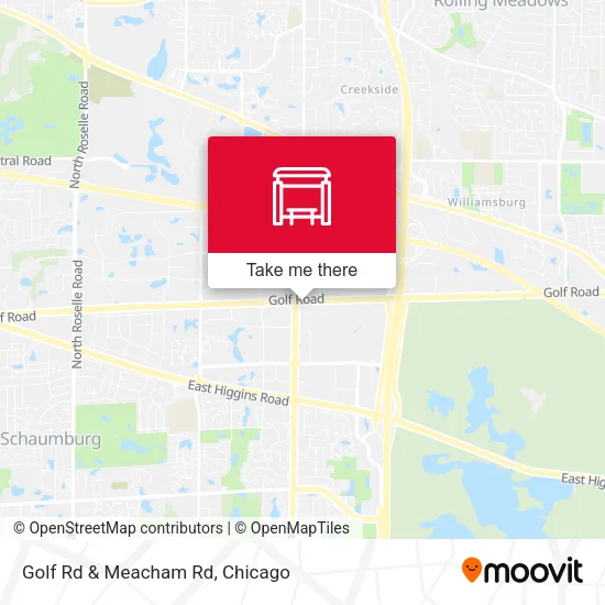 Mapa de Golf Rd & Meacham Rd