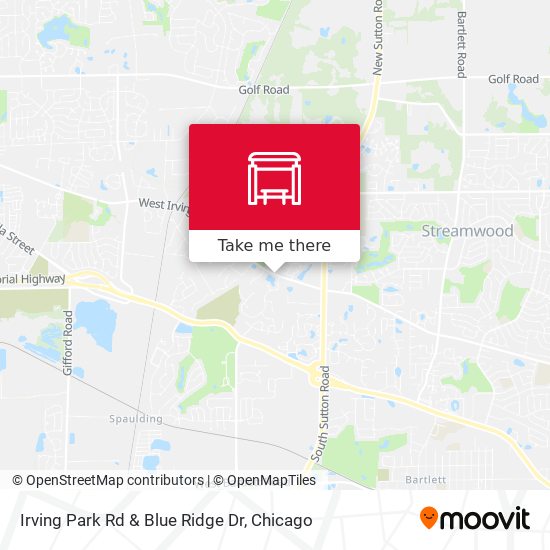 Irving Park Rd & Blue Ridge Dr map
