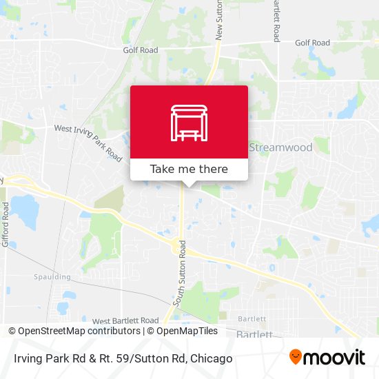 Irving Park Rd & Rt. 59 / Sutton Rd map