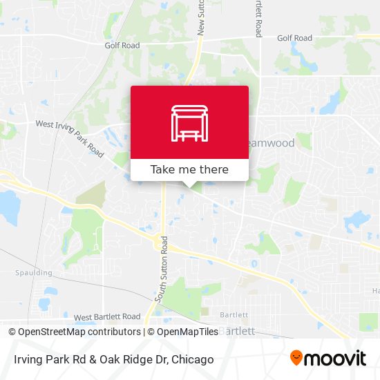 Mapa de Irving Park Rd & Oak Ridge Dr
