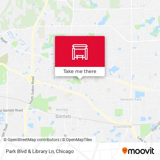Mapa de Park Blvd & Library Ln