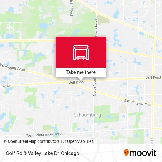 Golf Rd & Valley Lake Dr map