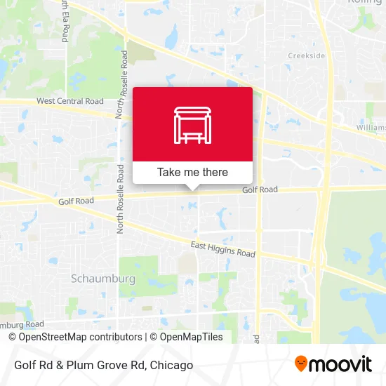 Golf Rd & Plum Grove Rd map