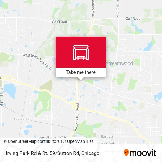 Irving Park Rd & Rt. 59 / Sutton Rd map