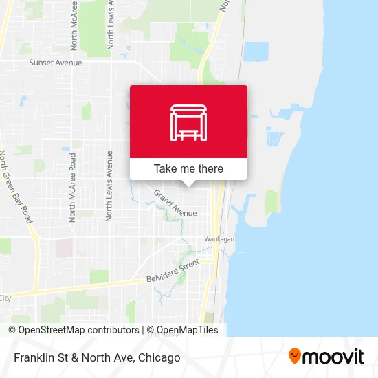 Franklin St & North Ave map