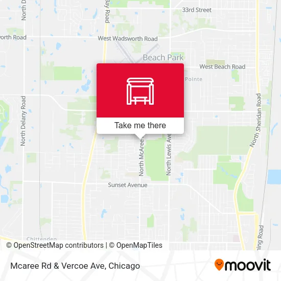 Mcaree Rd & Vercoe Ave map