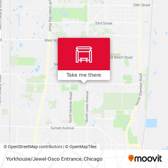 Yorkhouse/Jewel-Osco Entrance map