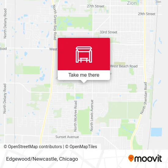 Edgewood/Newcastle map