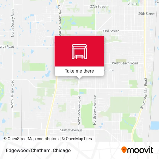 Mapa de Edgewood/Chatham