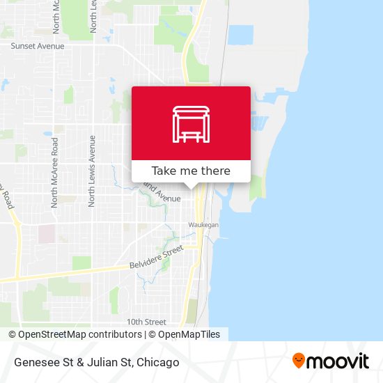 Genesee St & Julian St map