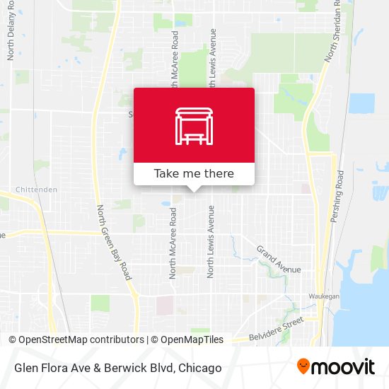 Glen Flora Ave & Berwick Blvd map