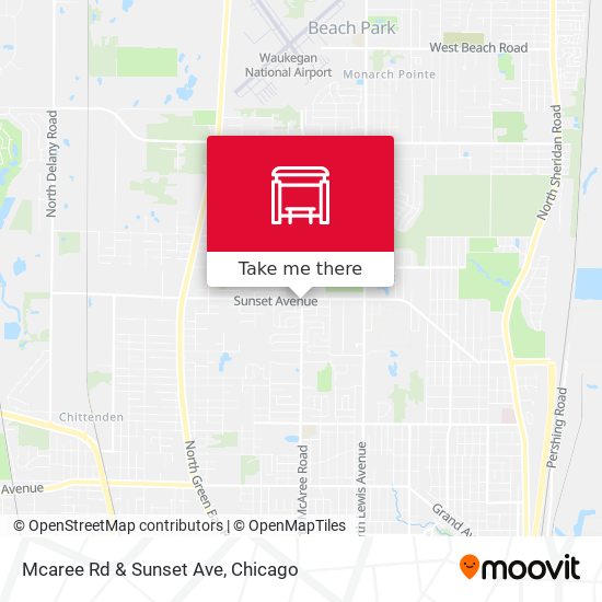 Mcaree Rd & Sunset Ave map