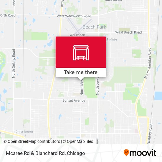 Mcaree Rd & Blanchard Rd map