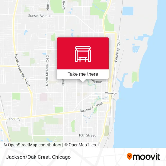 Jackson/Oak Crest map