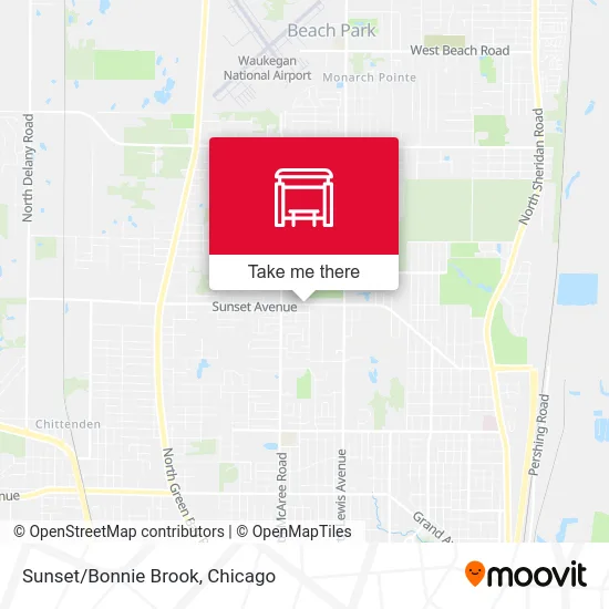 Sunset/Bonnie Brook map