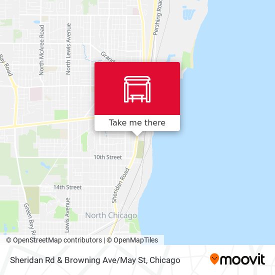 Sheridan Rd & Browning Ave / May St map