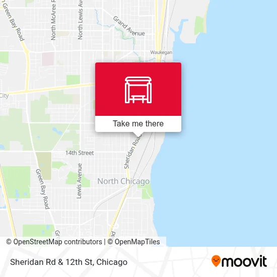 Sheridan Rd & 12th St map