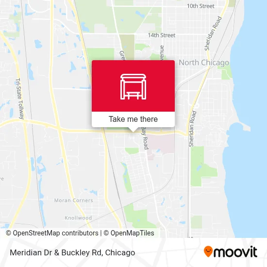 Meridian Dr & Buckley Rd map