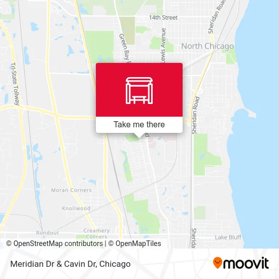 Meridian Dr & Cavin Dr map