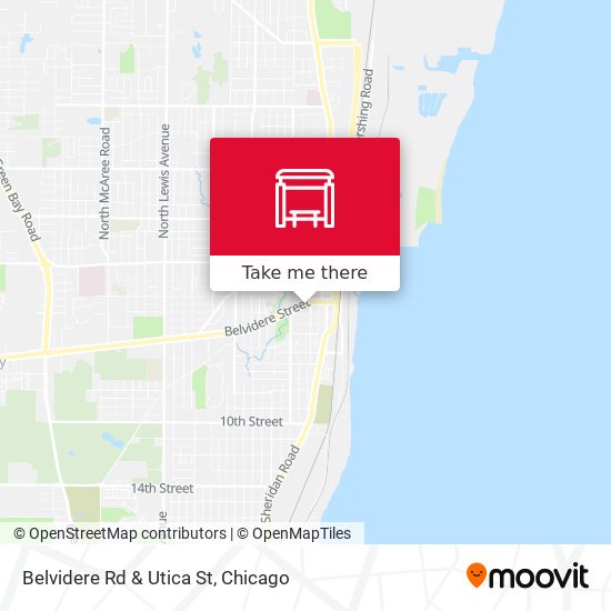 Belvidere Rd & Utica St map