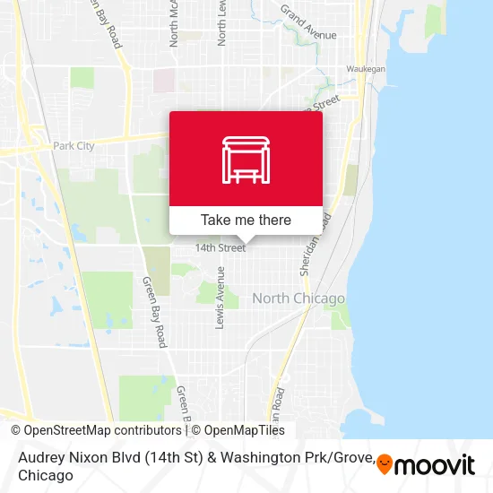 Audrey Nixon Blvd (14th St) & Washington Prk / Grove map