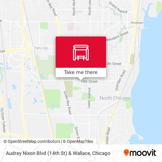Audrey Nixon Blvd (14th St) & Wallace map