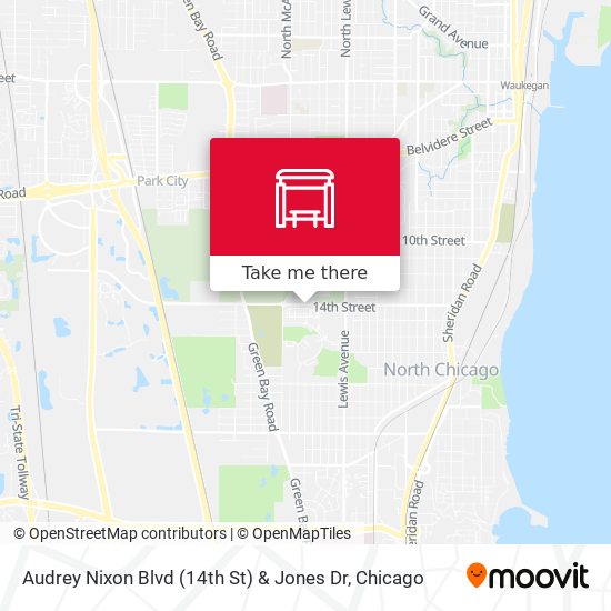 Audrey Nixon Blvd (14th St) & Jones Dr map