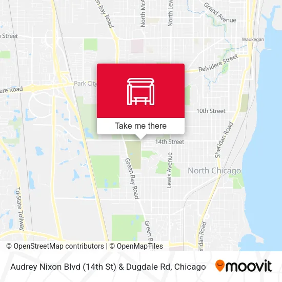 Audrey Nixon Blvd (14th St) & Dugdale Rd map