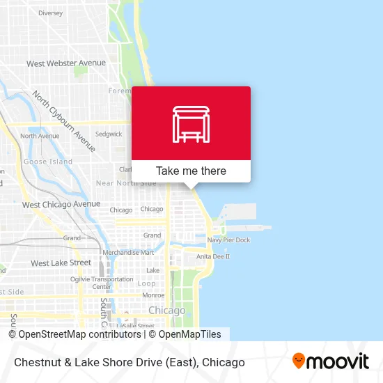 Chestnut & Lake Shore Drive (East) map
