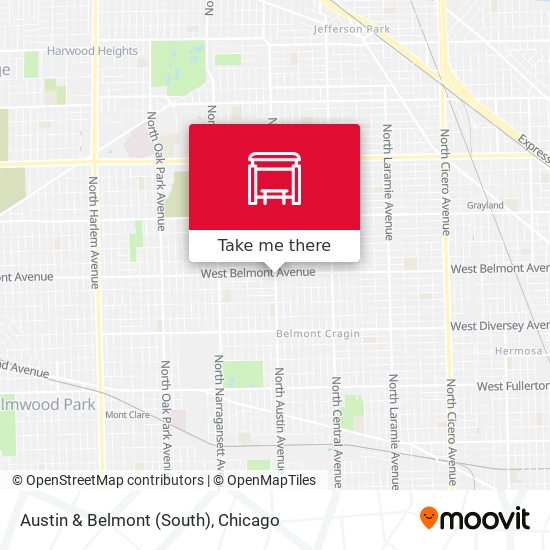 Austin & Belmont (South) map