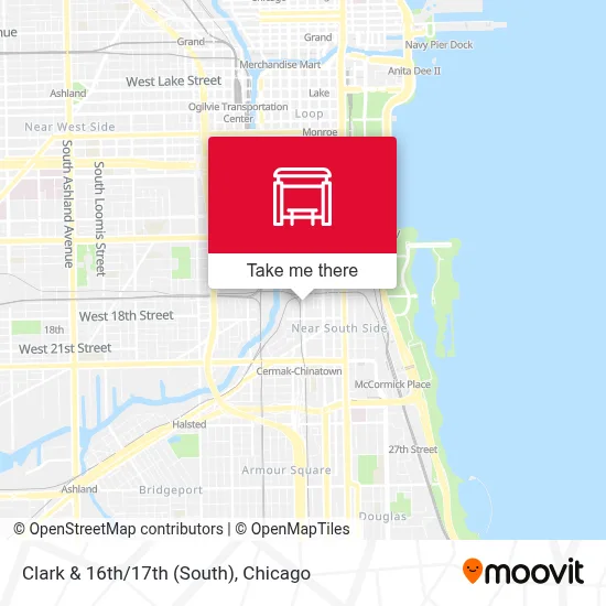 Clark & 16th/17th (South) map