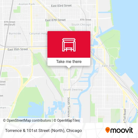 Torrence & 101st Street (North) map