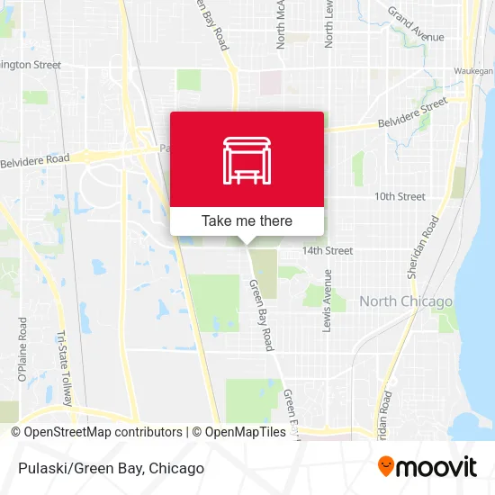 Pulaski/Green Bay map