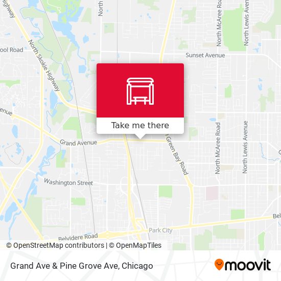 Grand Ave & Pine Grove Ave map